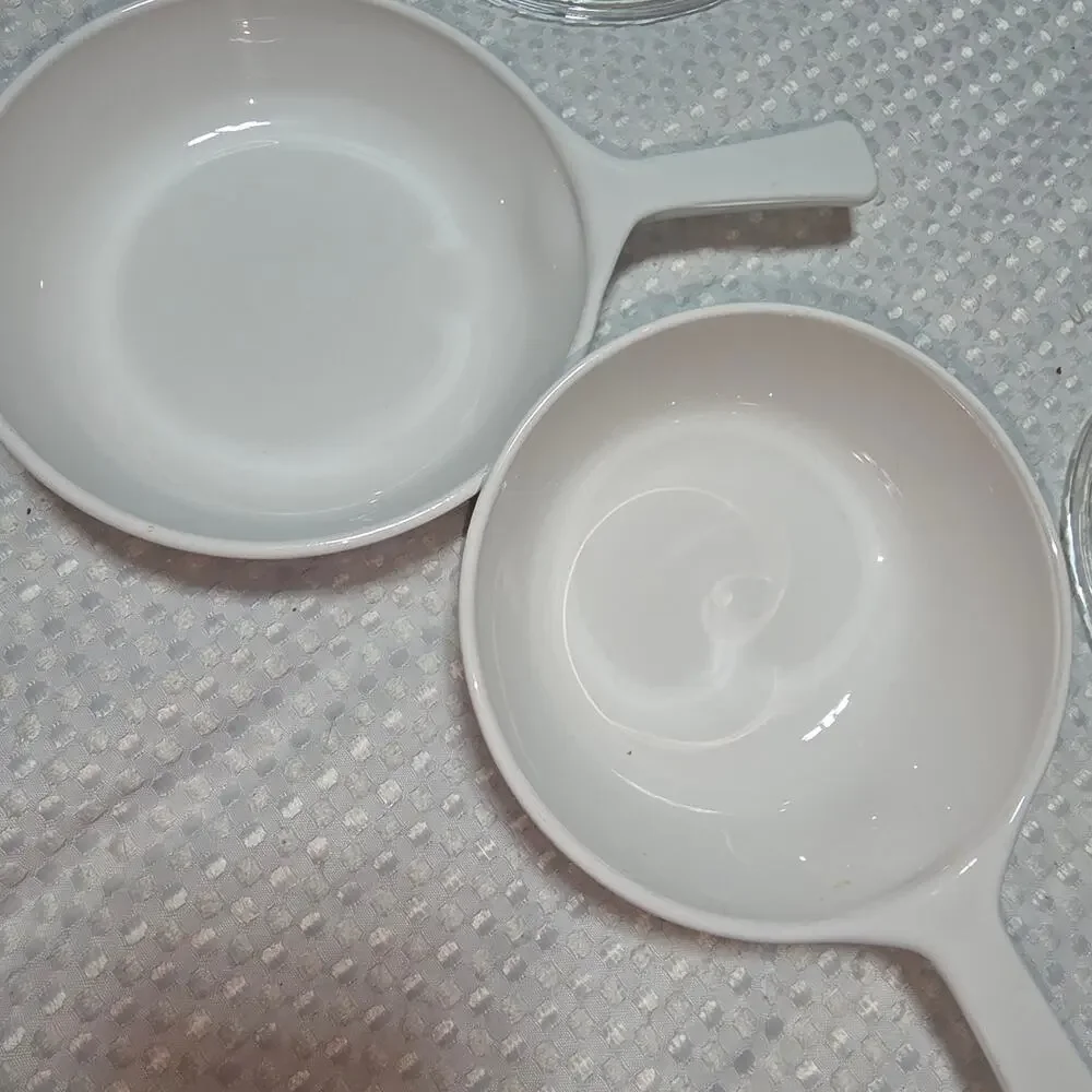 VINTAGE CORNING WARE BLUE CORNFLOWER SET 2 SAUCEPANS WITH LID 6.5